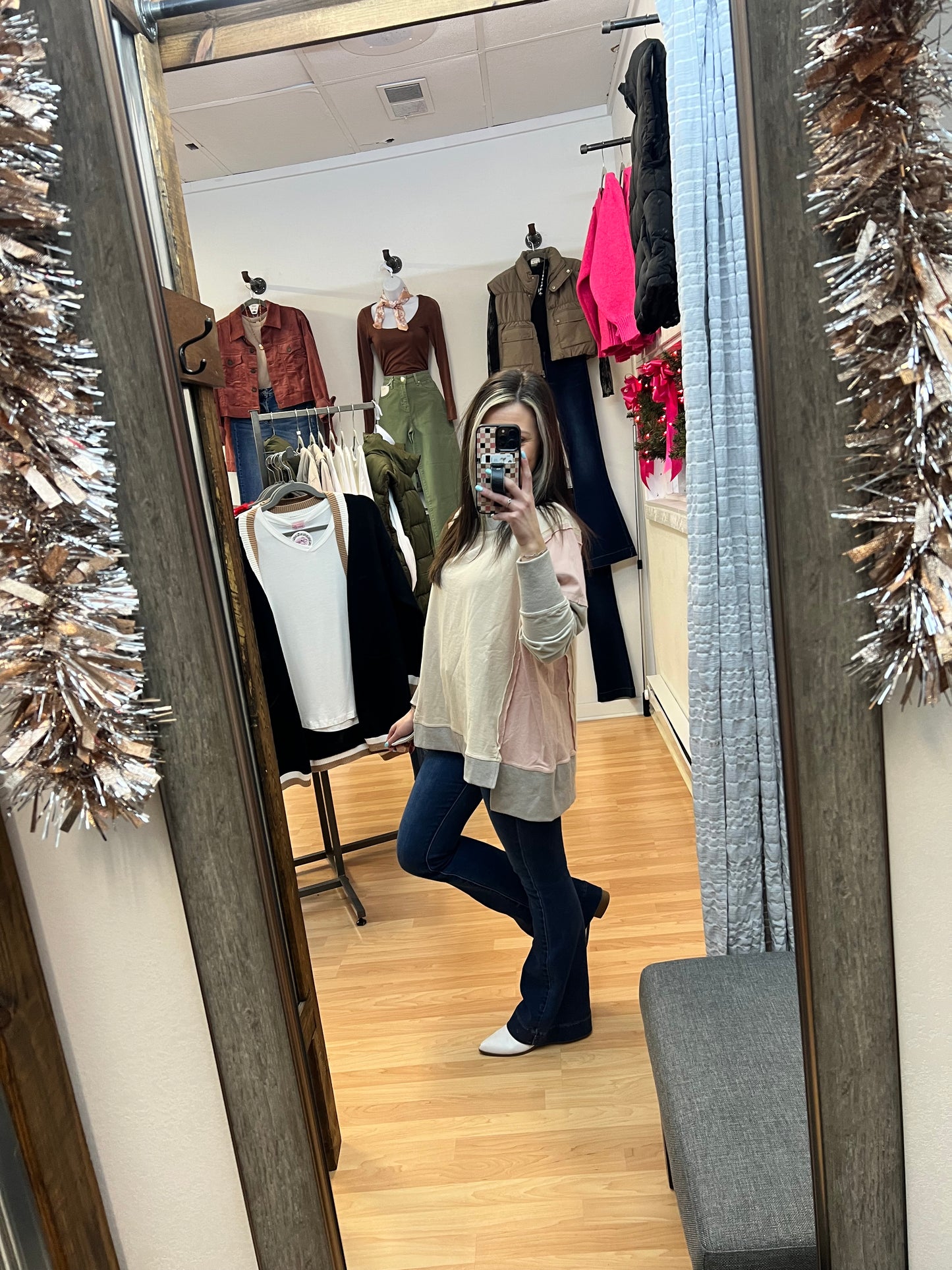 Color Block Knit Top