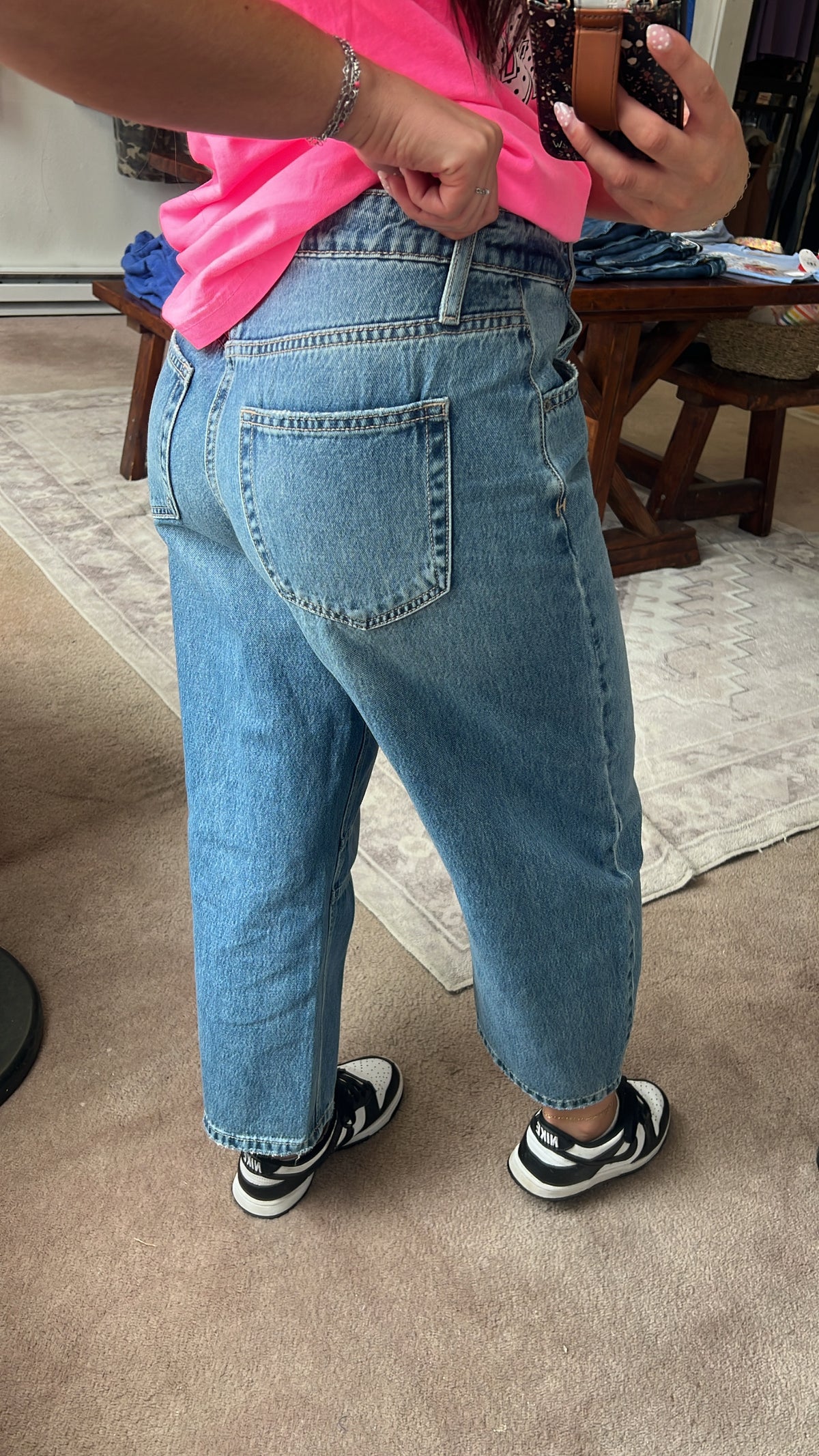 Sammie High Rise Barrel Jean, HIDDEN