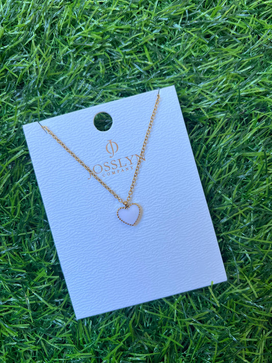 Stainless Steel Heart Necklace, Multi Colors