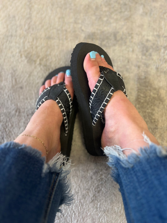 Pamela Flip Flops, Black