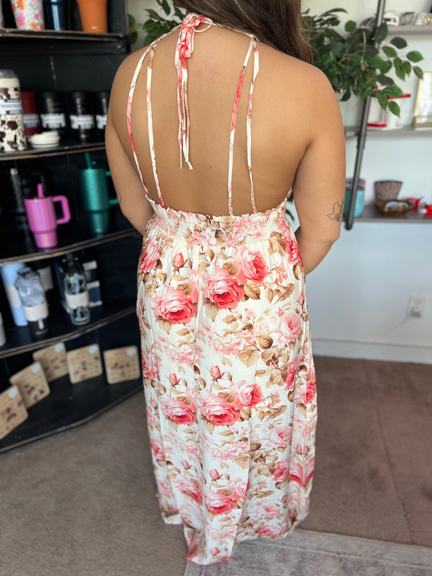 Floral Smocked Maxi Dress