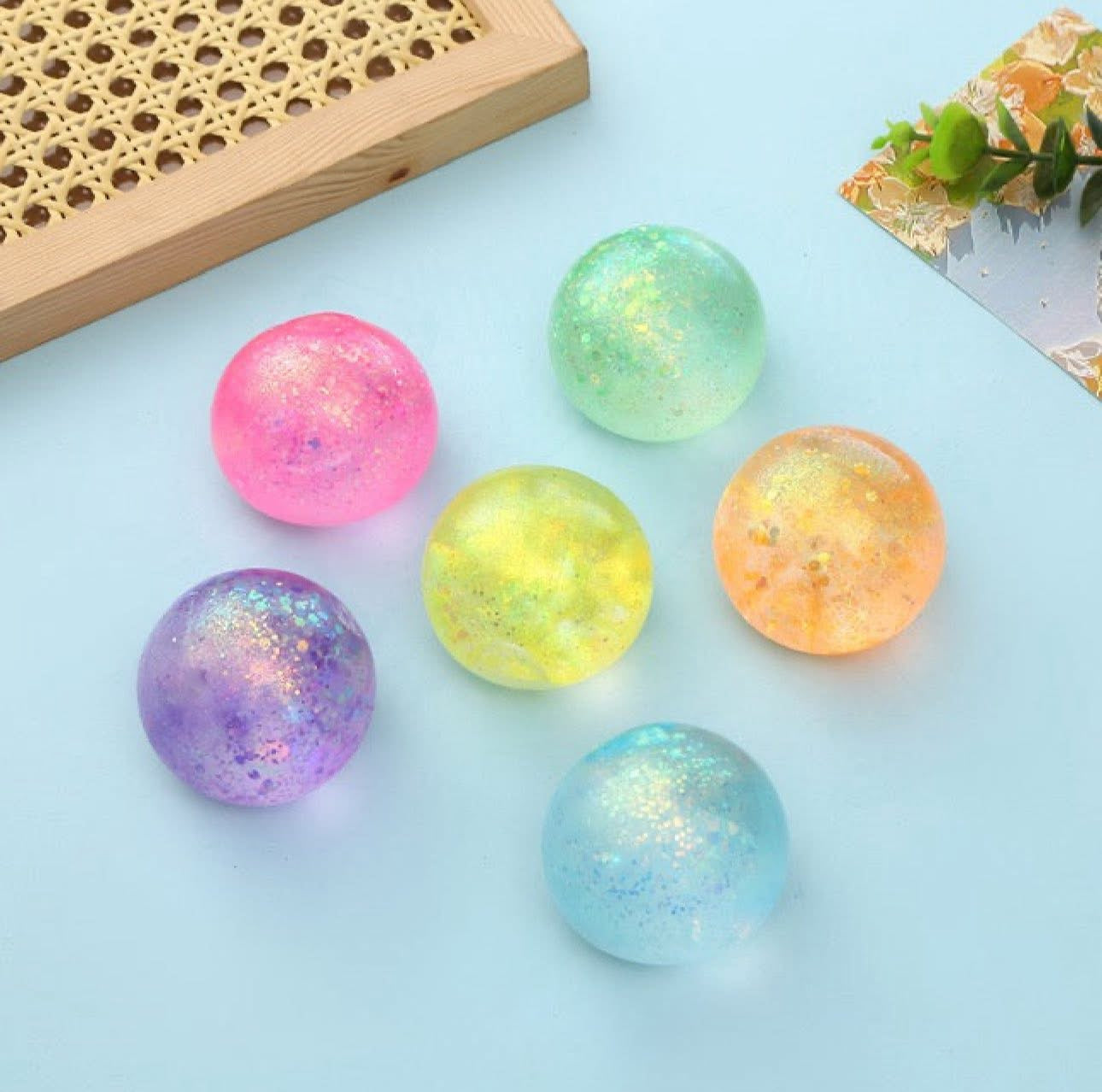 Squishy Glitter Ball Toy
