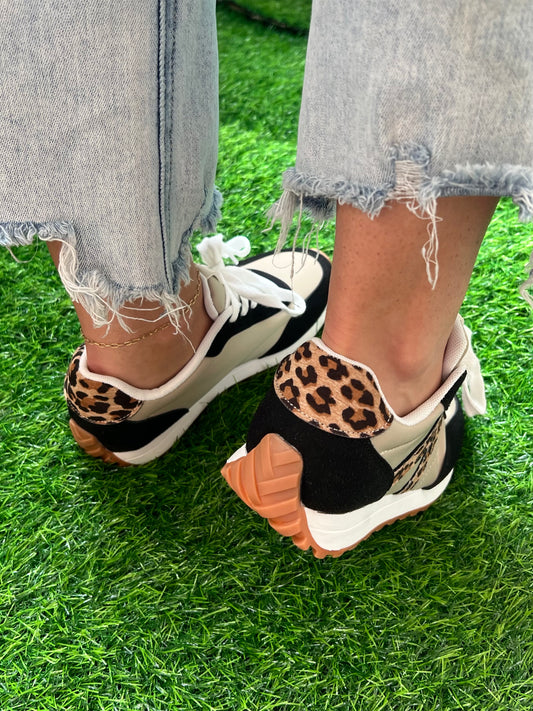 Joel Sneaker, Black/Leopard