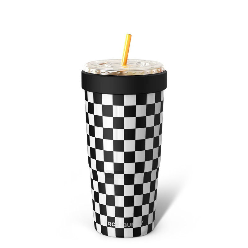 To-Go Buddy | Black & White Checkered