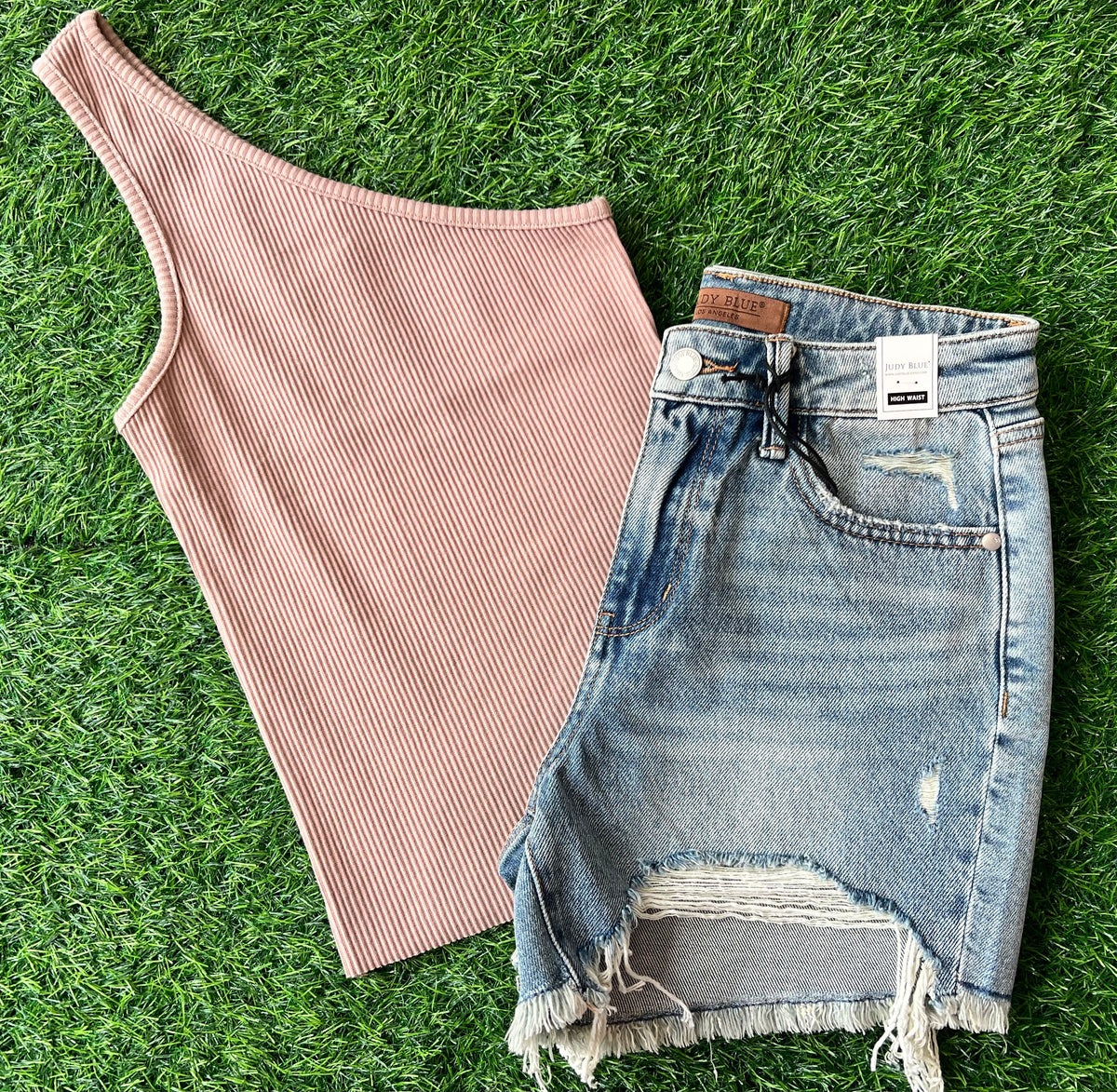 One shoulder tank