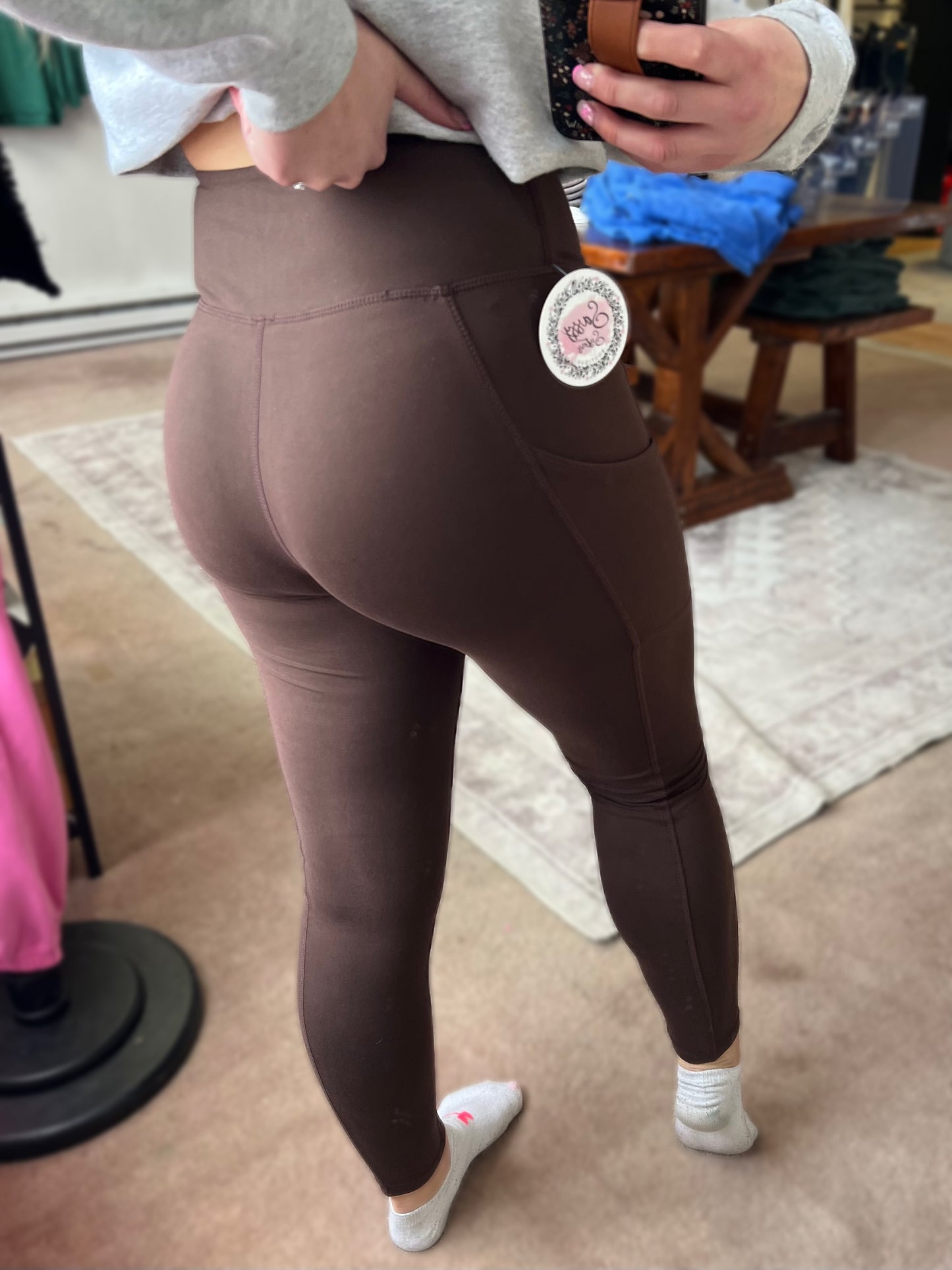 Top Notch Pocket Leggings, Espresso