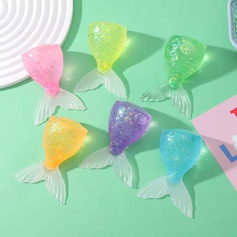 Squishy Glitter Mermaid Tail