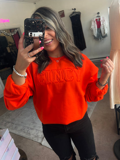 CINCY Applique Sweatshirt