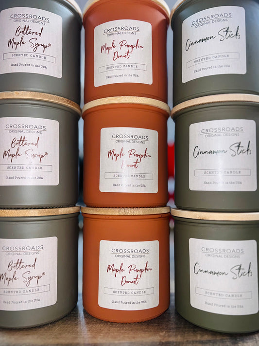 14oz Colored Glass Candles