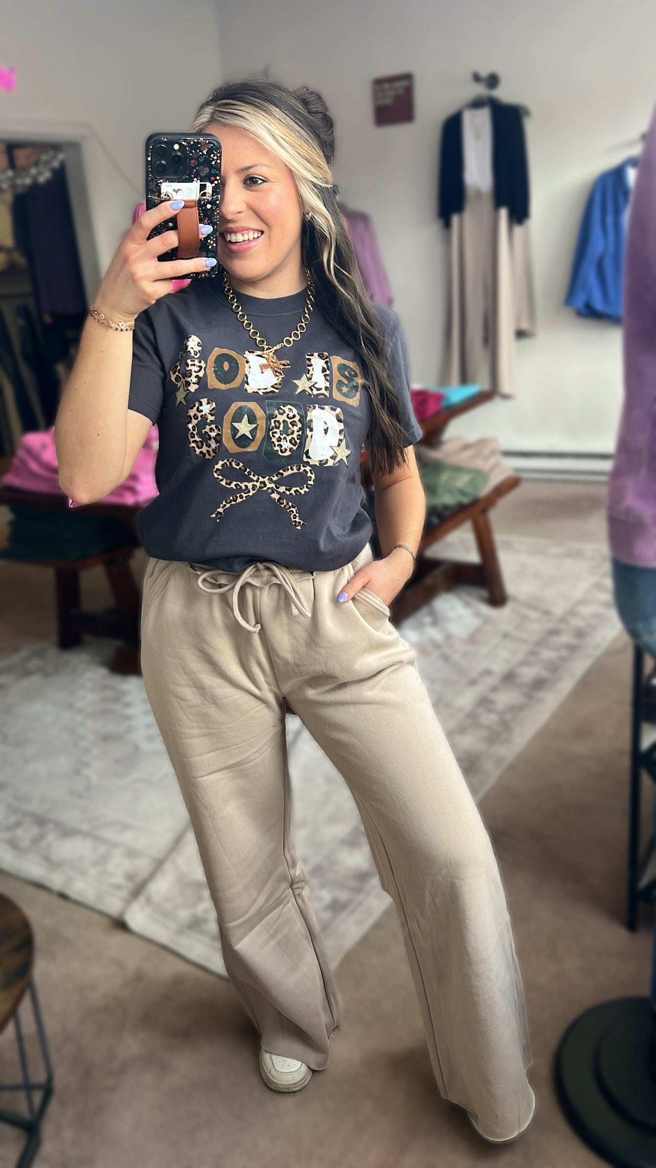 Leopard God Is Good Tee