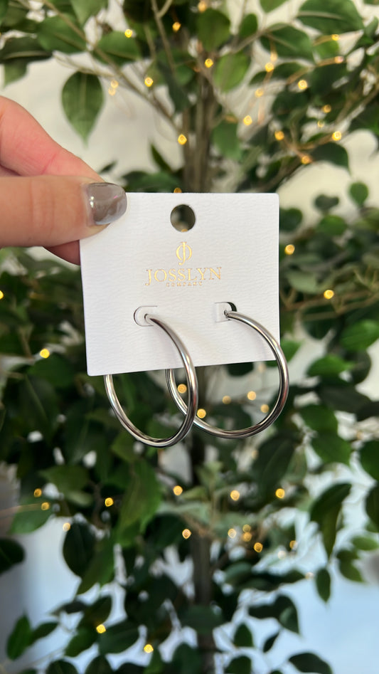 Stainless Steel Hoop, Silver