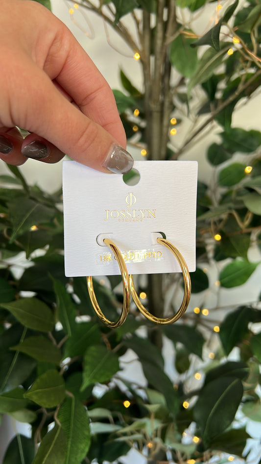 Stainless Steel Hoop, Gold