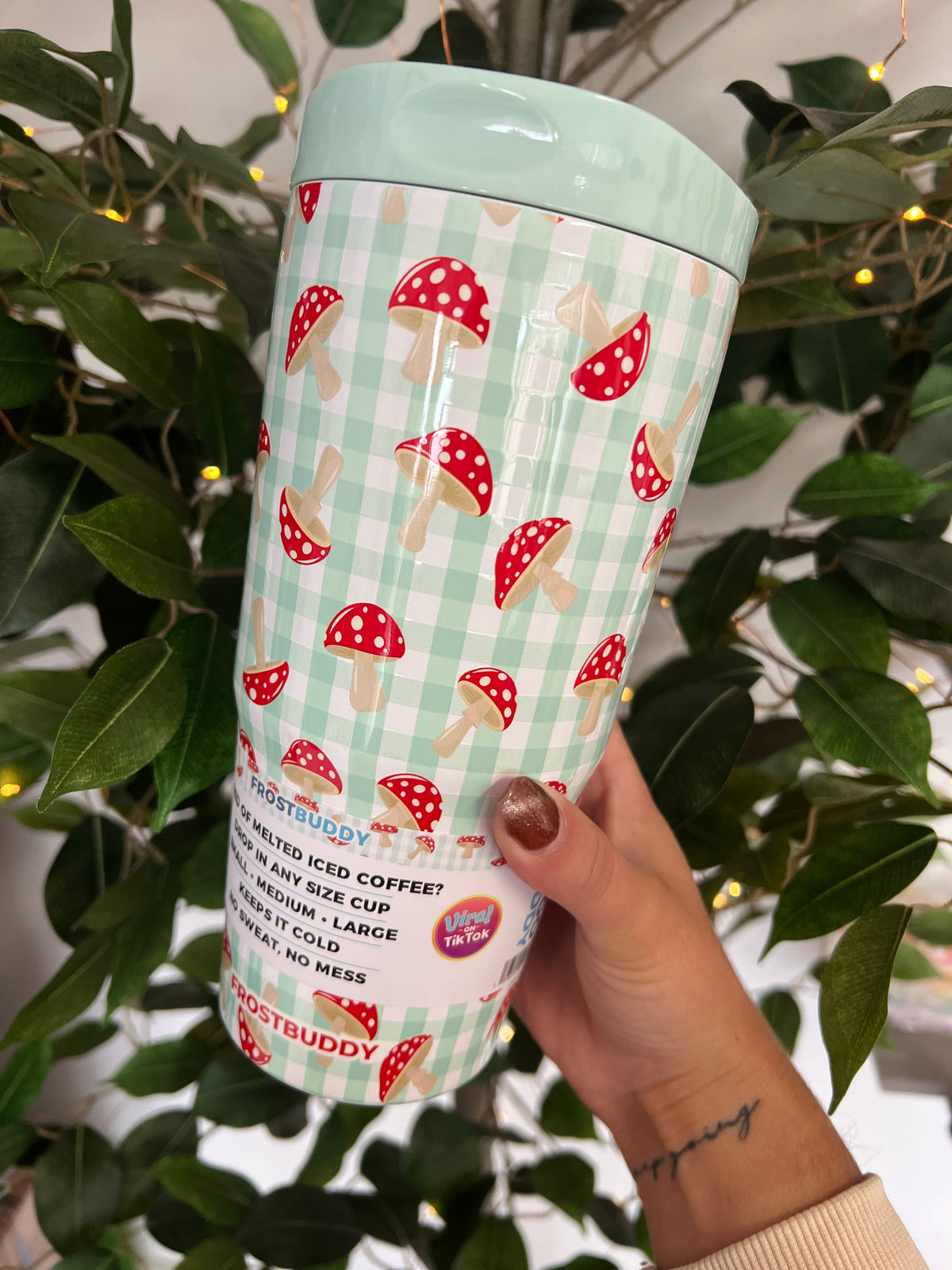 To-Go Buddy | Gingham Mushroom