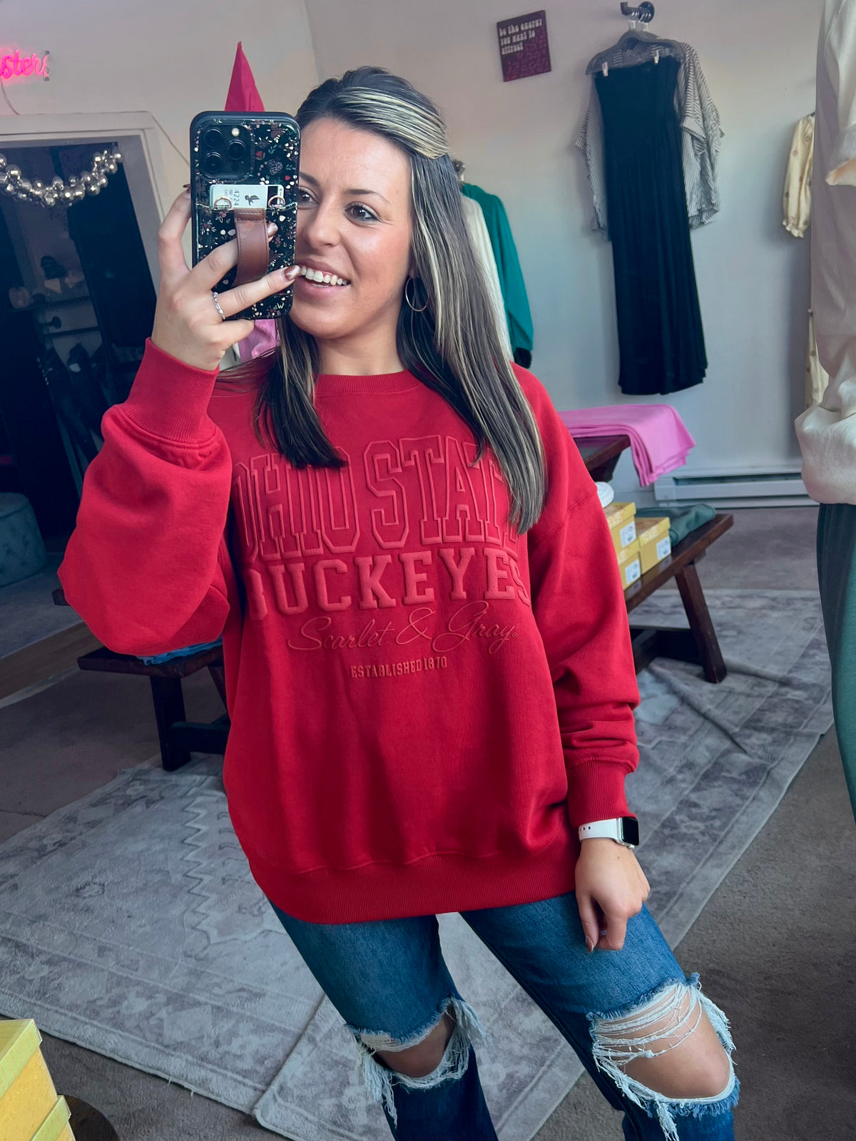 Ohio State Buckeyes Sweatshirt, Red