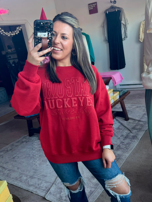 Ohio State Buckeyes Sweatshirt, Red