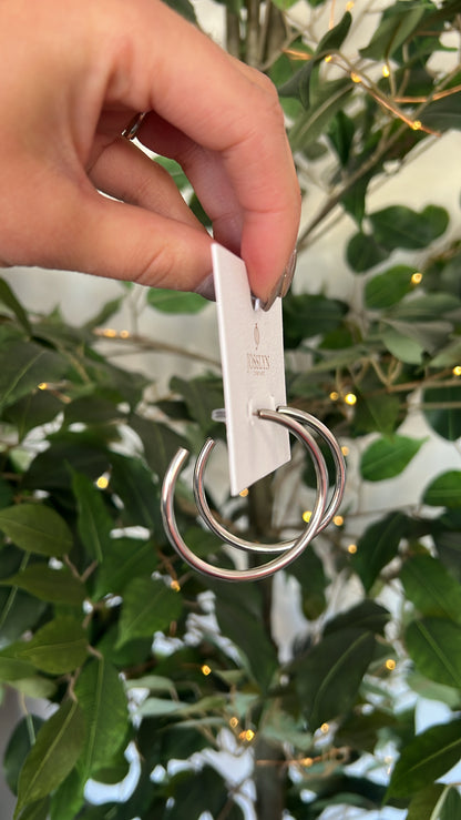 Stainless Steel Hoop, Silver