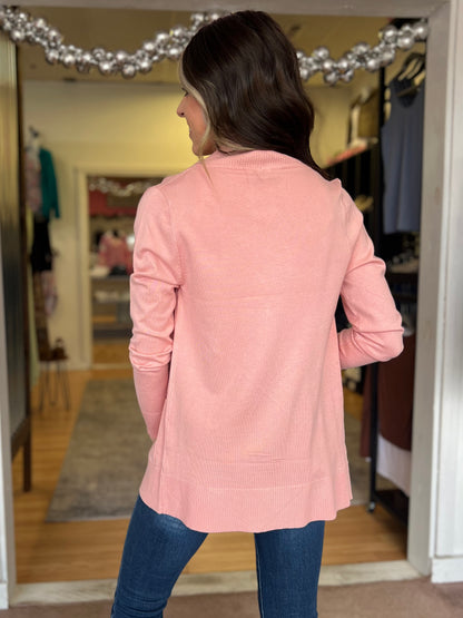 Timeless Cardigan, Dusty Pink