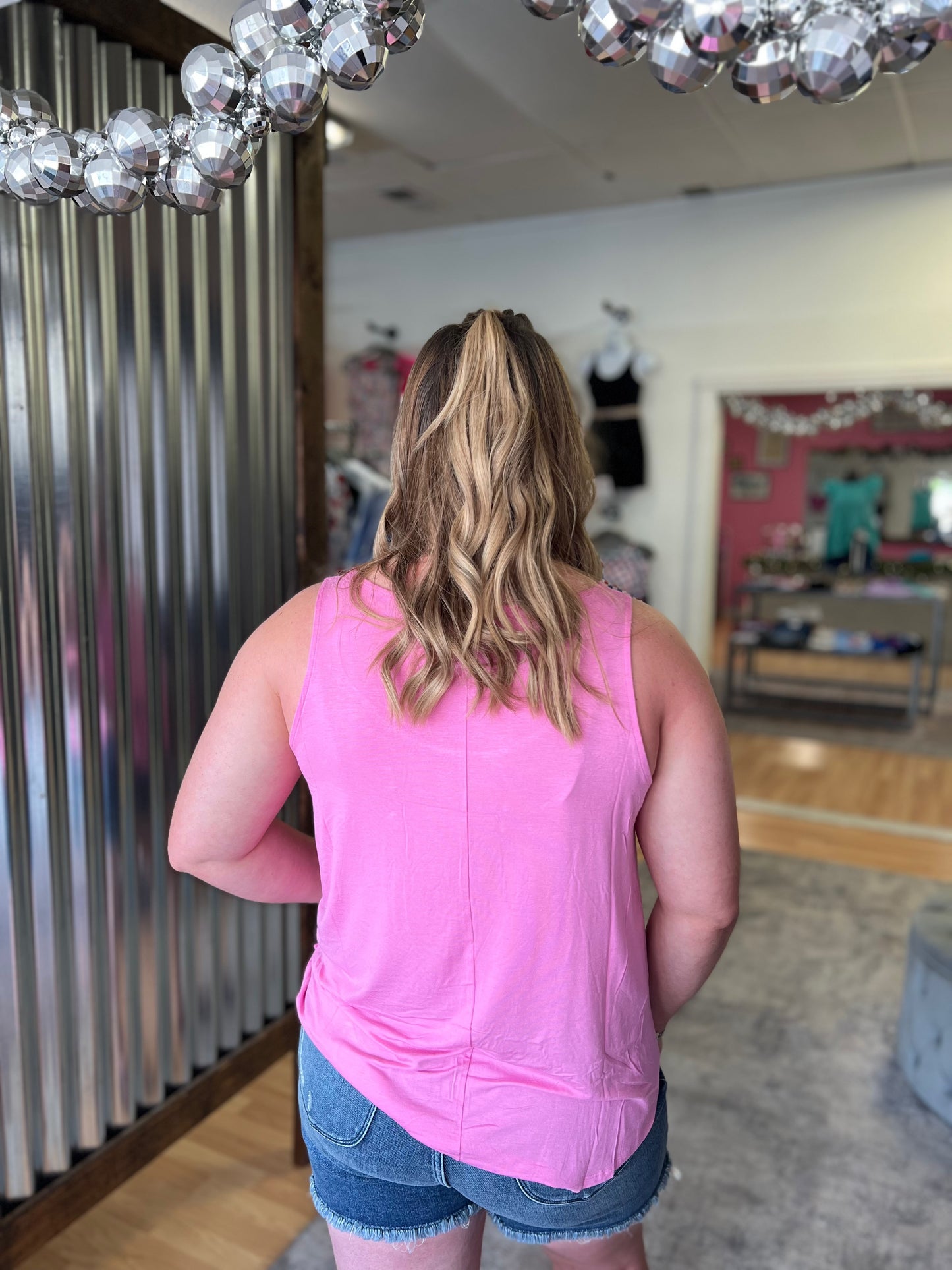 Flowy Tank, Candy Pink