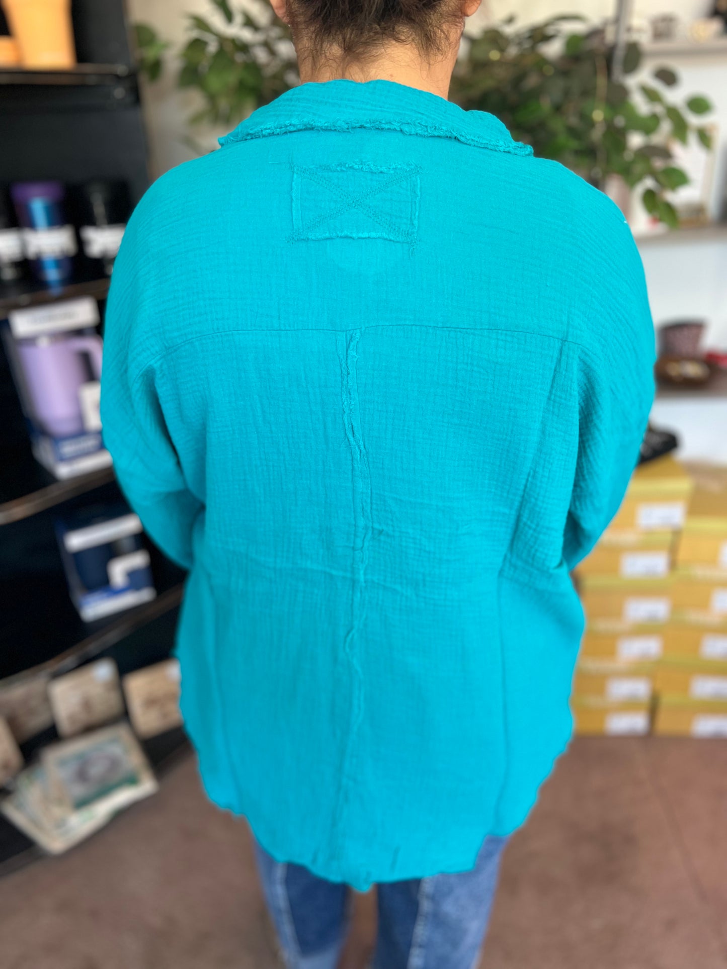 Fancy Like Button Up, Teal