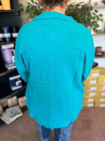 Fancy Like Button Up, Teal