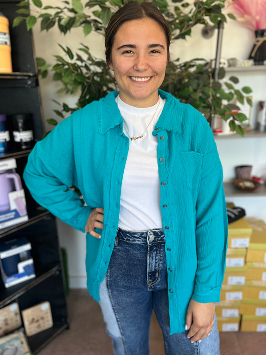 Fancy Like Button Up, Teal