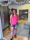 Flowy Tank, Fuchsia