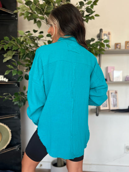 Fancy Like Button Up, Teal