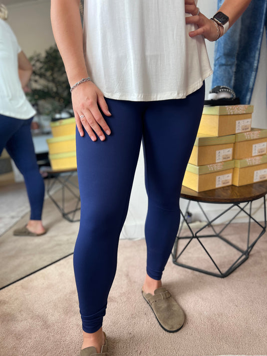 Active Leggings, Navy