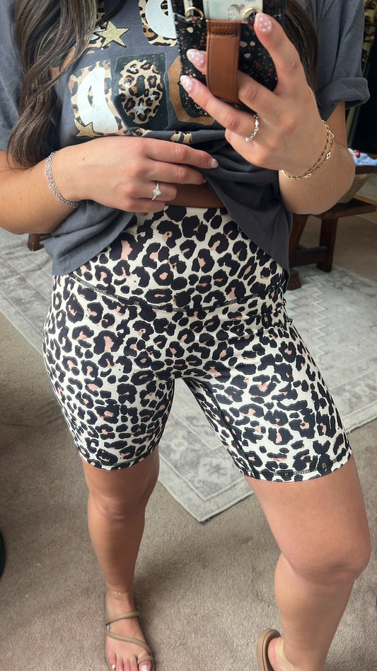 Everyday Biker Shorts, Leopard