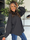 Fancy Like Button Up, Black