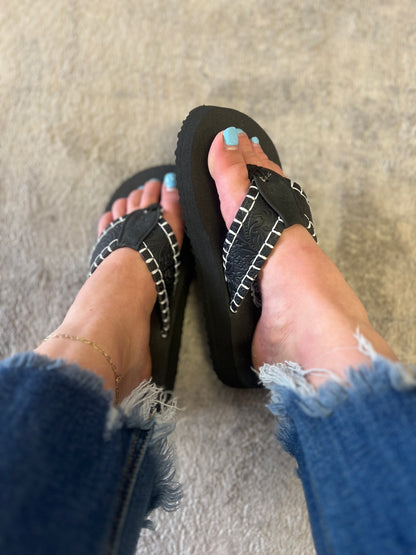 Pamela Flip Flops, Black