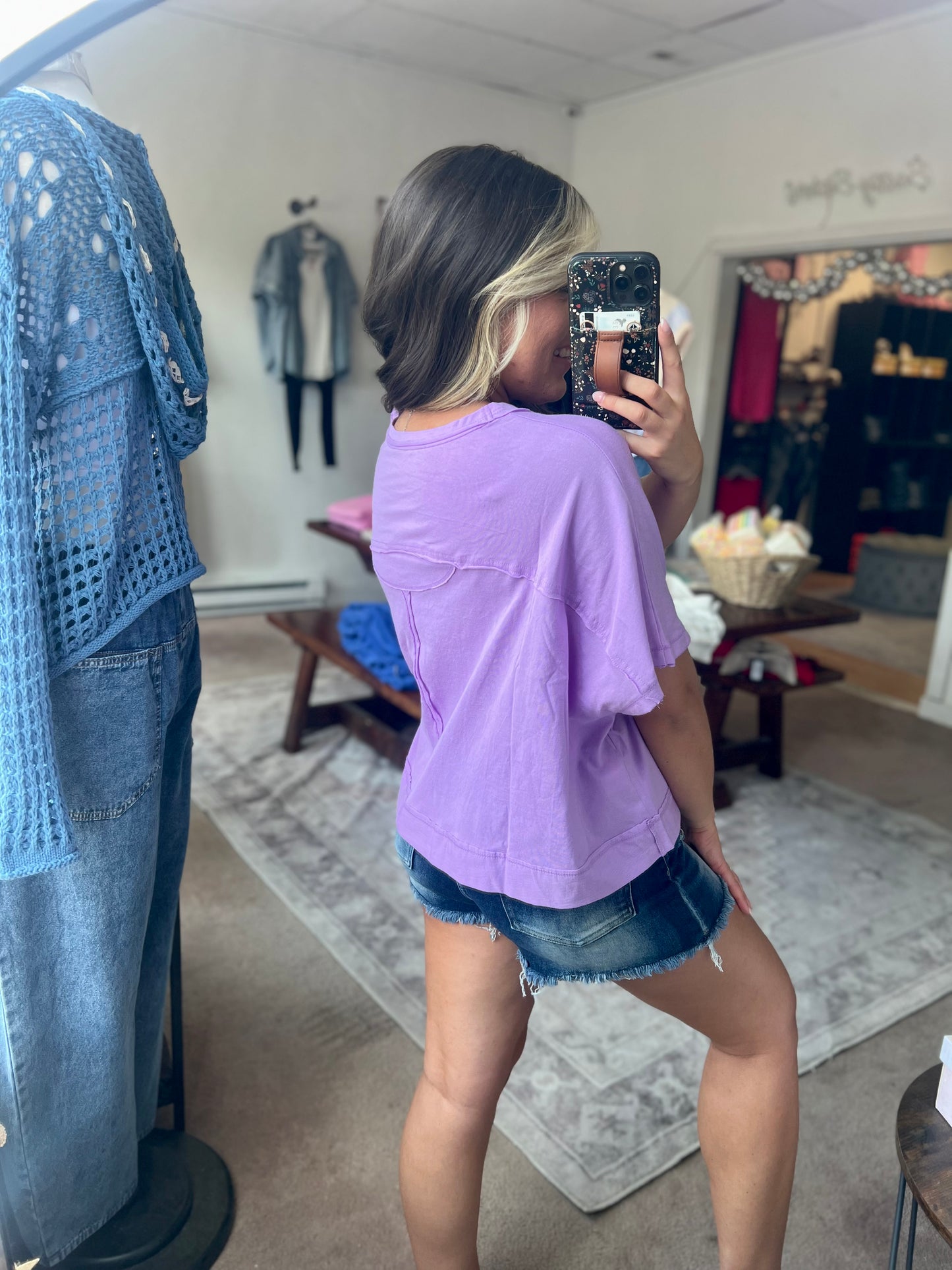 Boxy Tee, Lavender