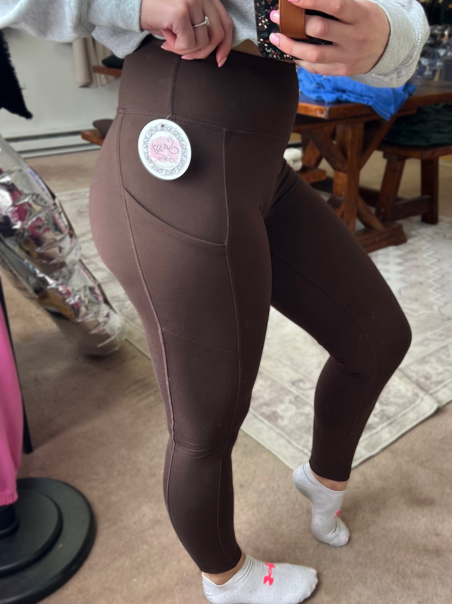 Top Notch Pocket Leggings, Espresso
