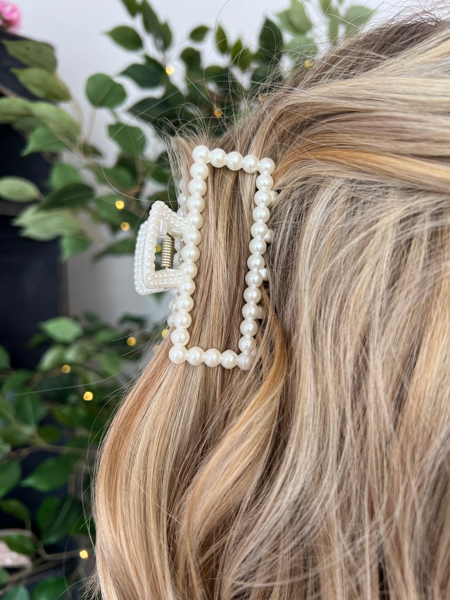 Pearl Rectangle Hair Clip