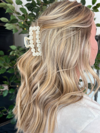 Pearl Flower Hair Clip