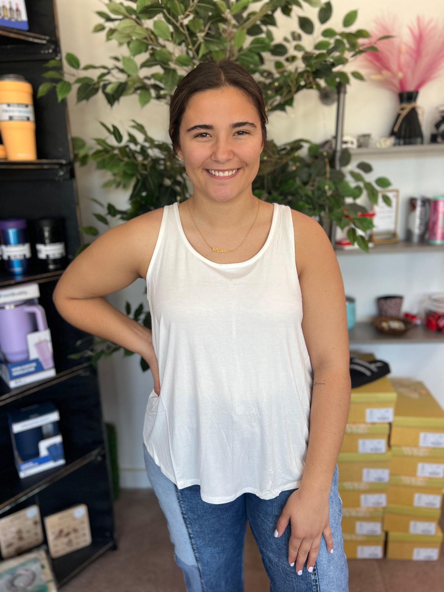 Flowy Tank, Ivory