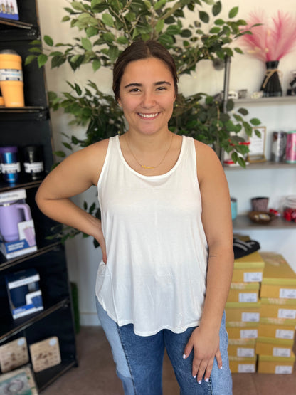 Flowy Tank, Ivory