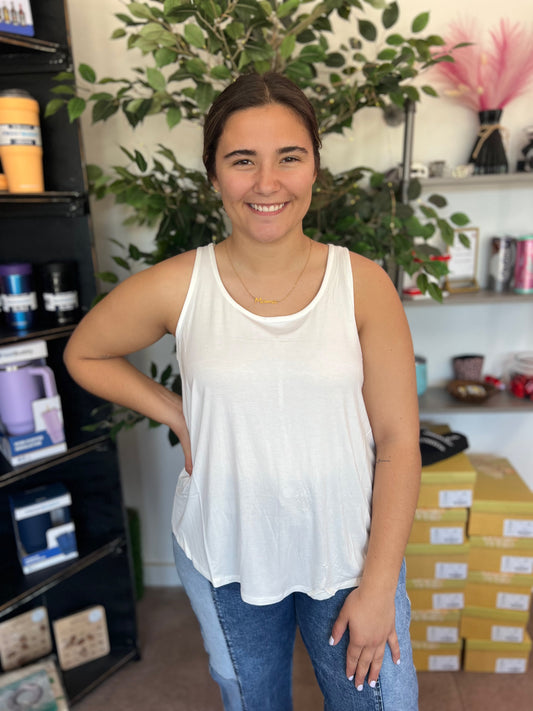 Flowy Tank, Ivory