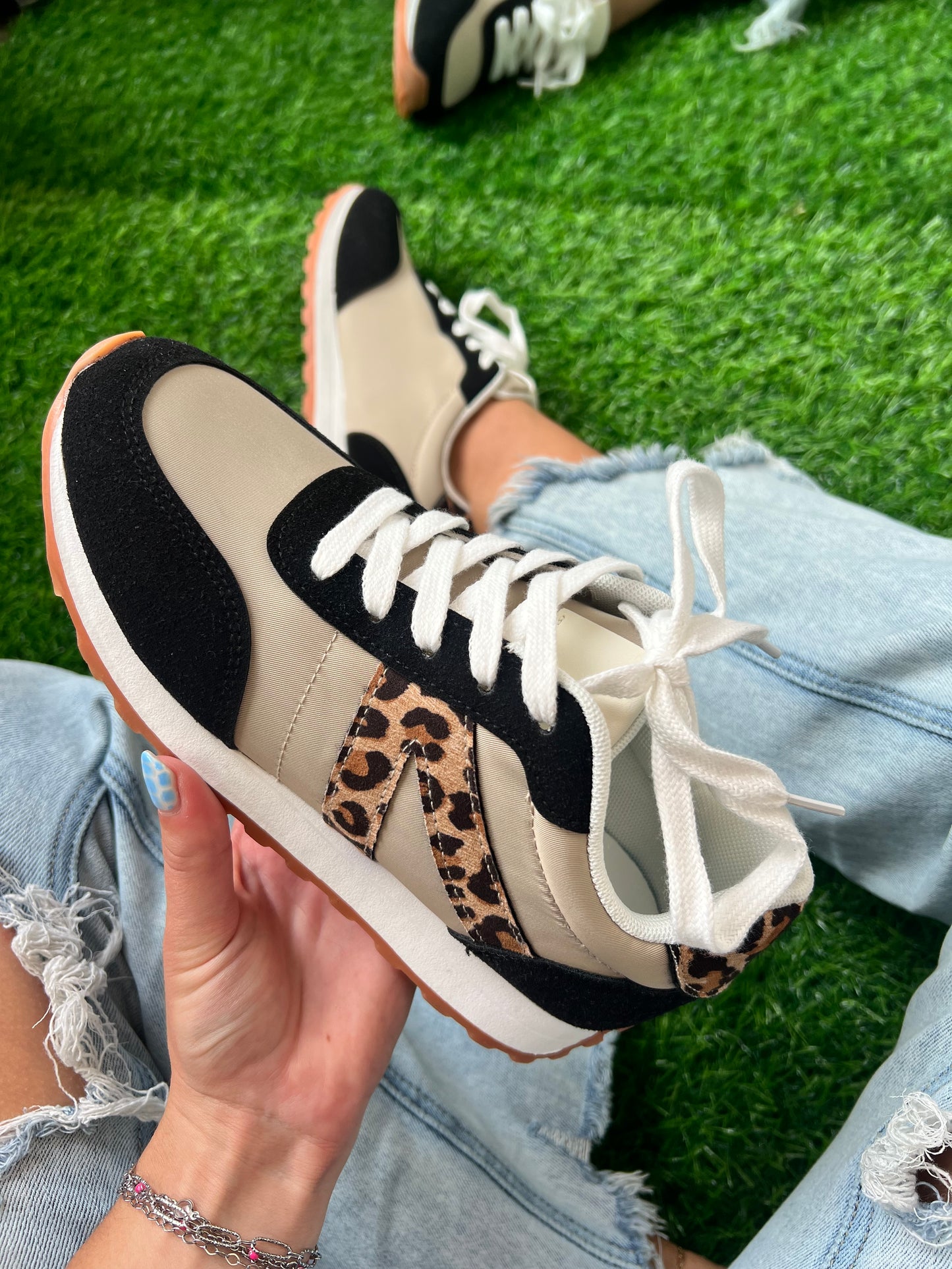 Joel Sneaker, Black/Leopard