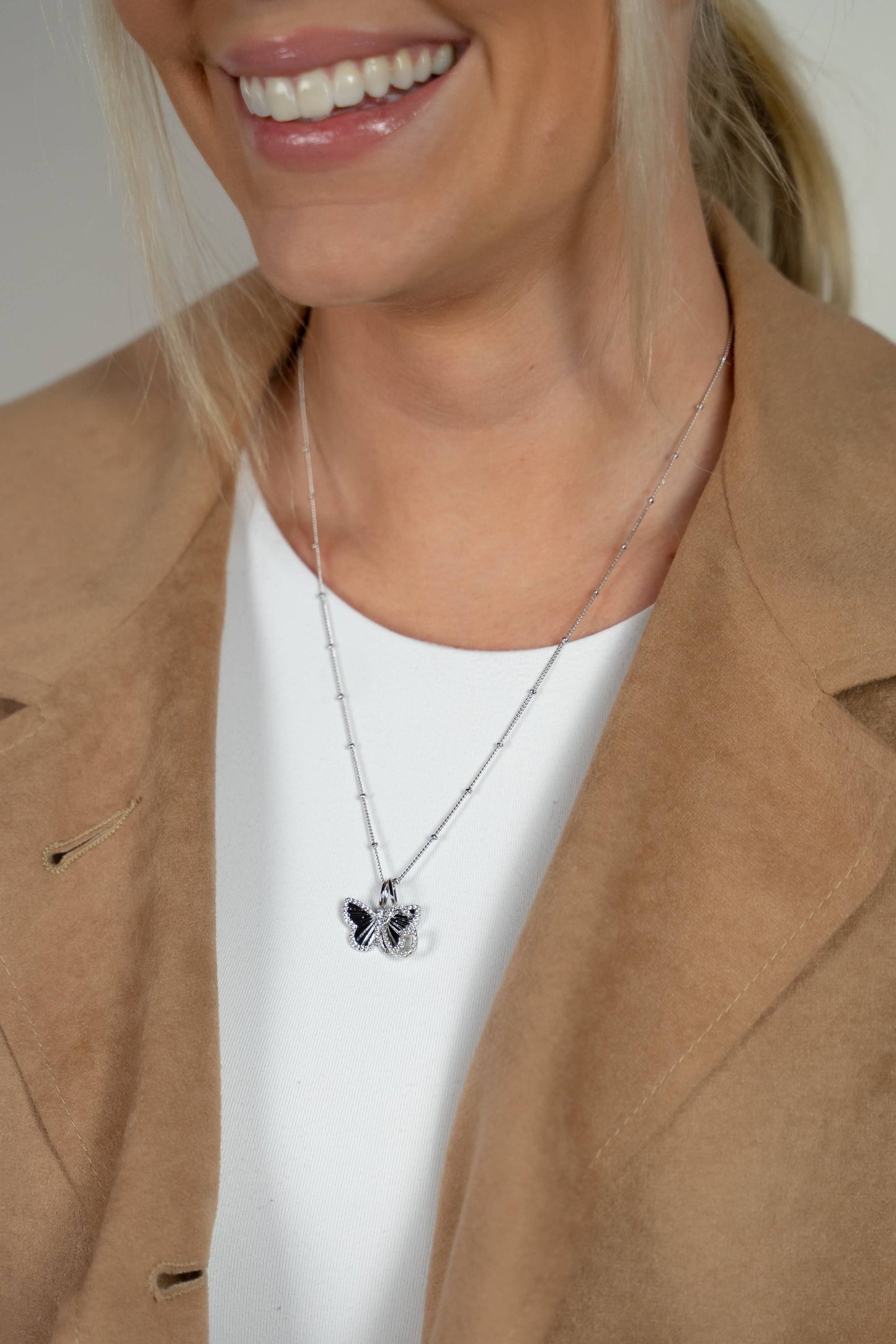 Baby Ball Chain Necklace, Silver