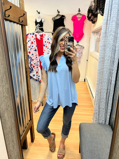 Mid Rise Skinny Capri, Dark Wash