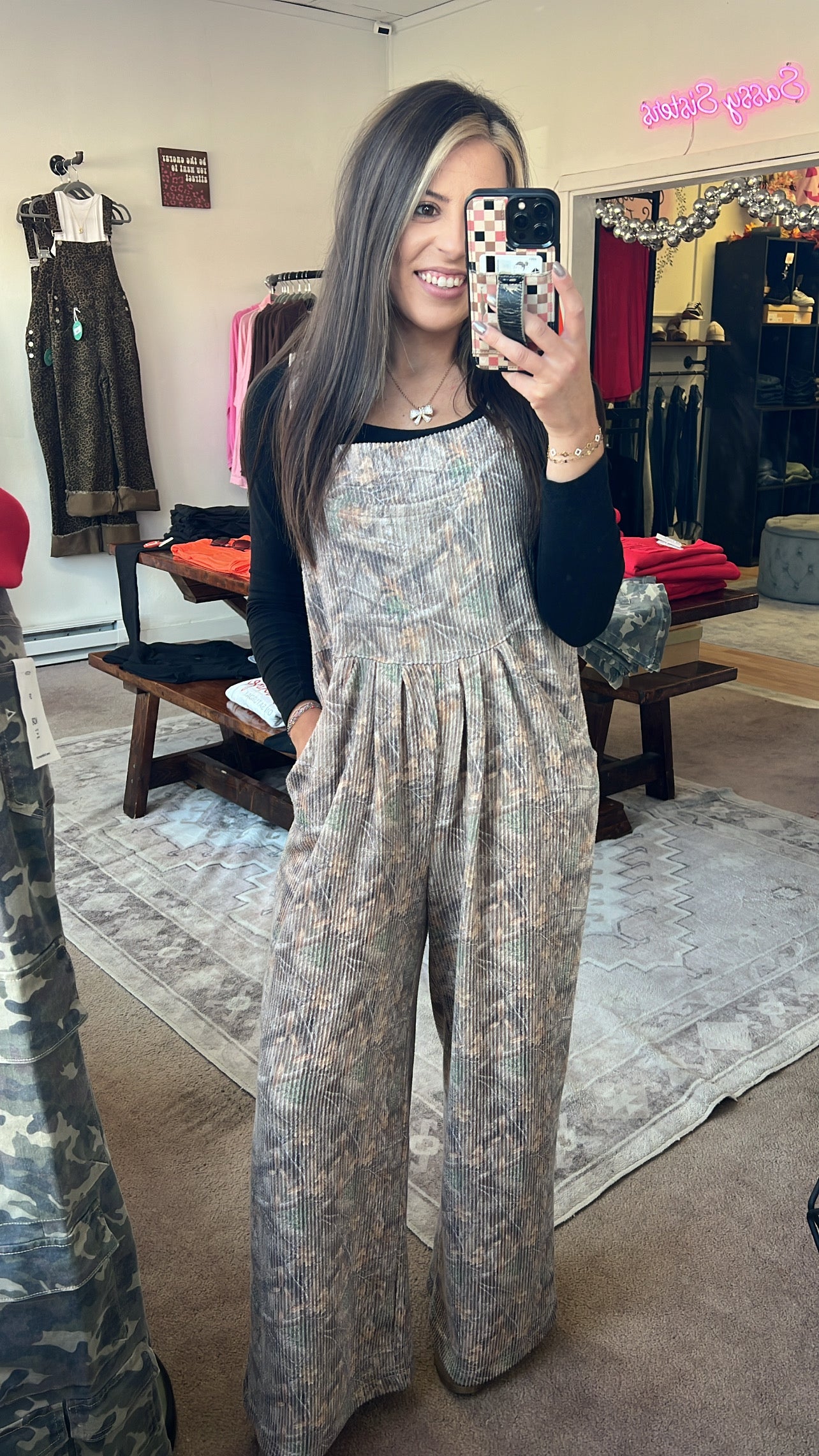 Corded Camo Overalls