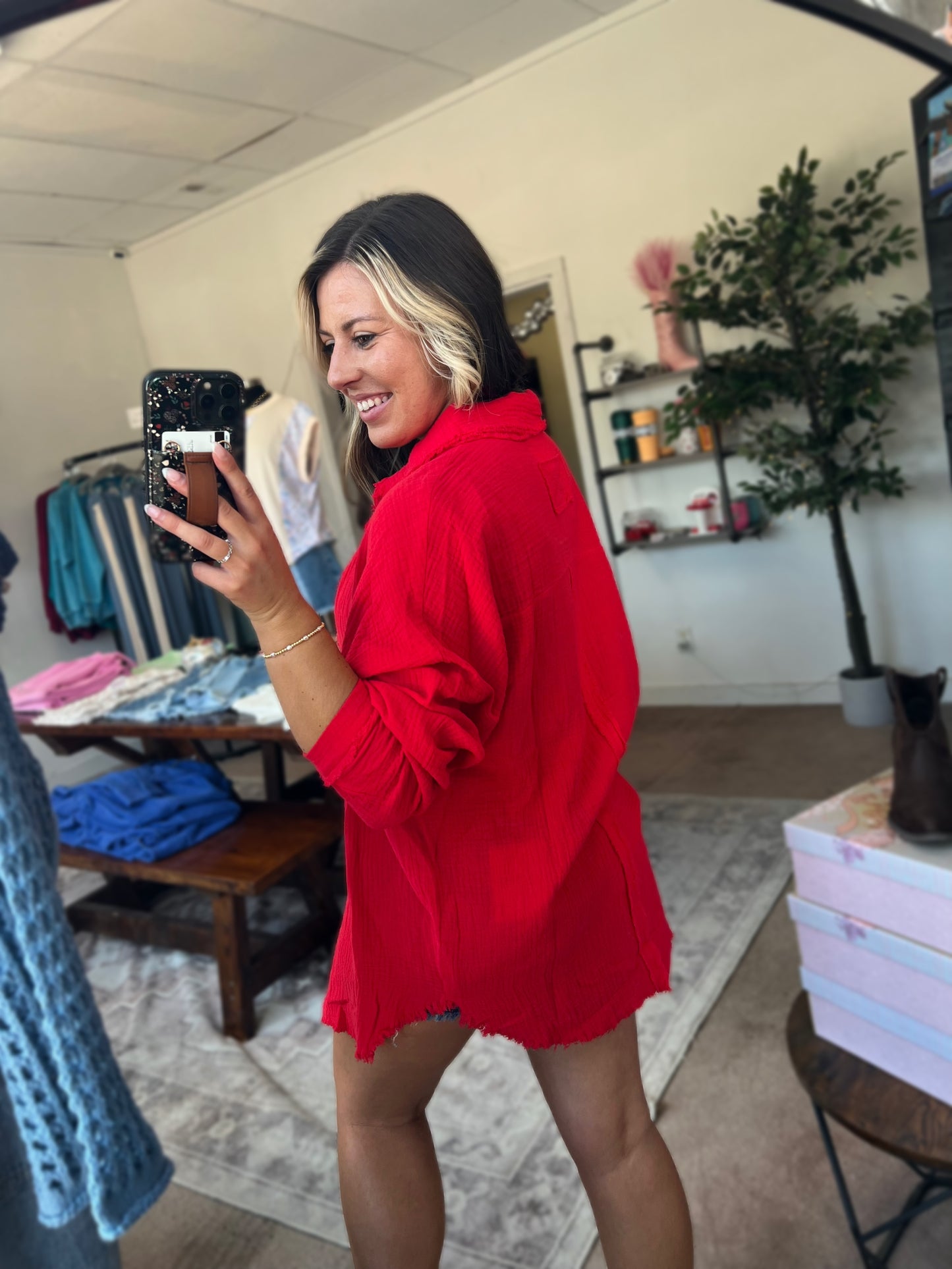 Fancy Like Button Up, Ruby Red