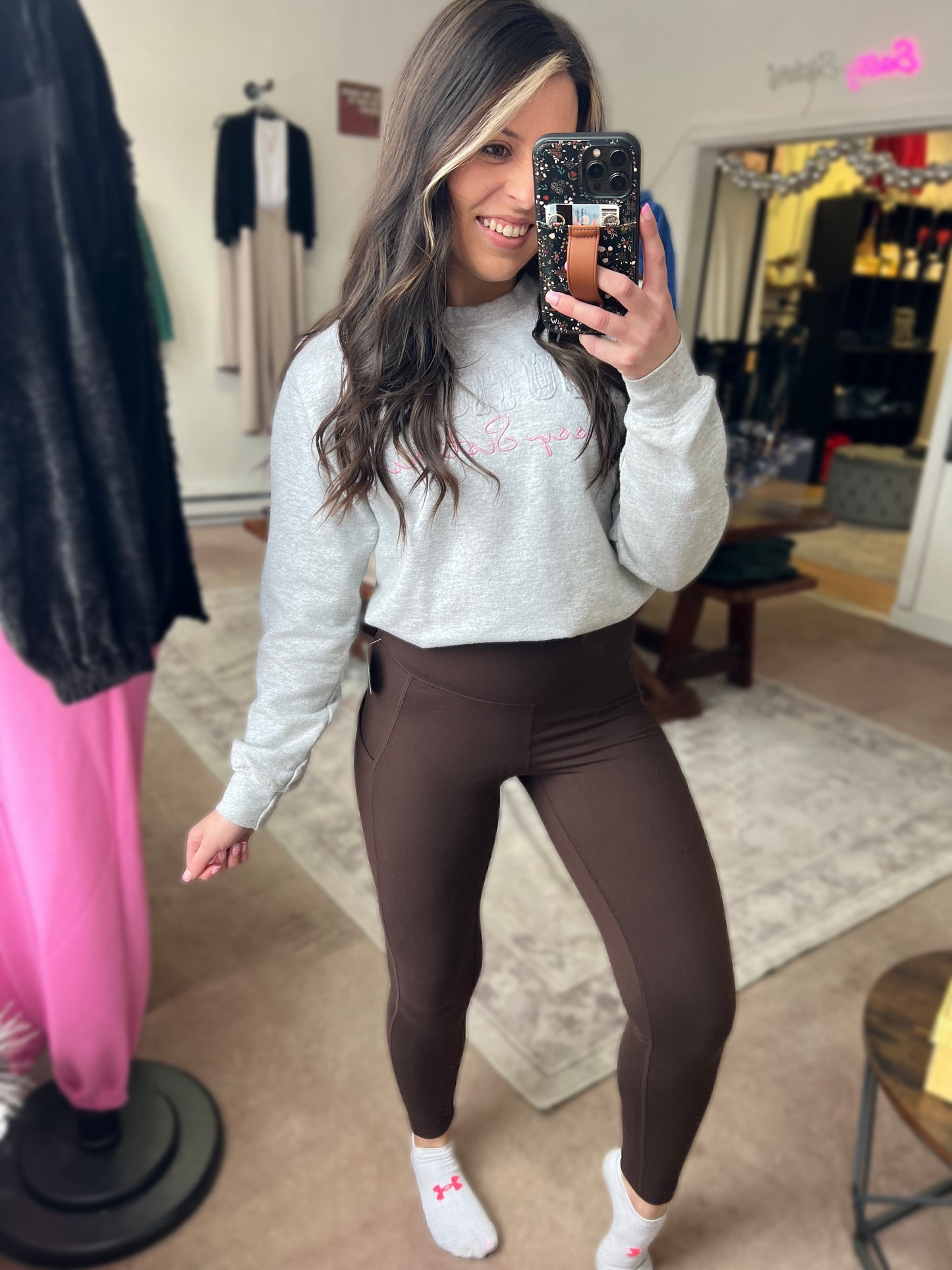 Top Notch Pocket Leggings, Espresso