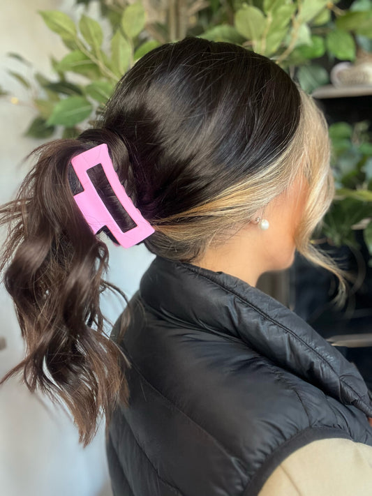 Effortless Hair Clip, Spring Pink