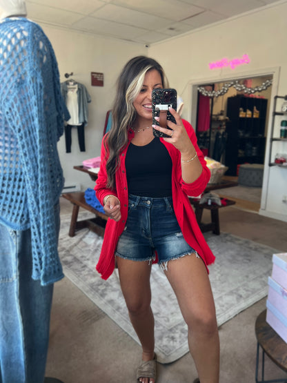 Fancy Like Button Up, Ruby Red