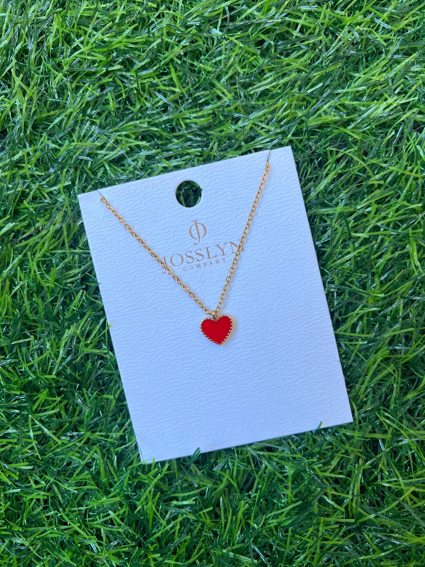 Stainless Steel Heart Necklace, Multi Colors