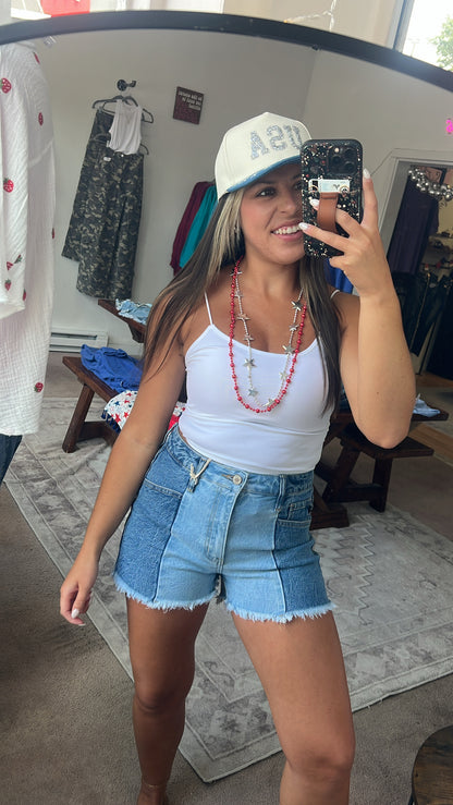 USA Star Embroidered Hat