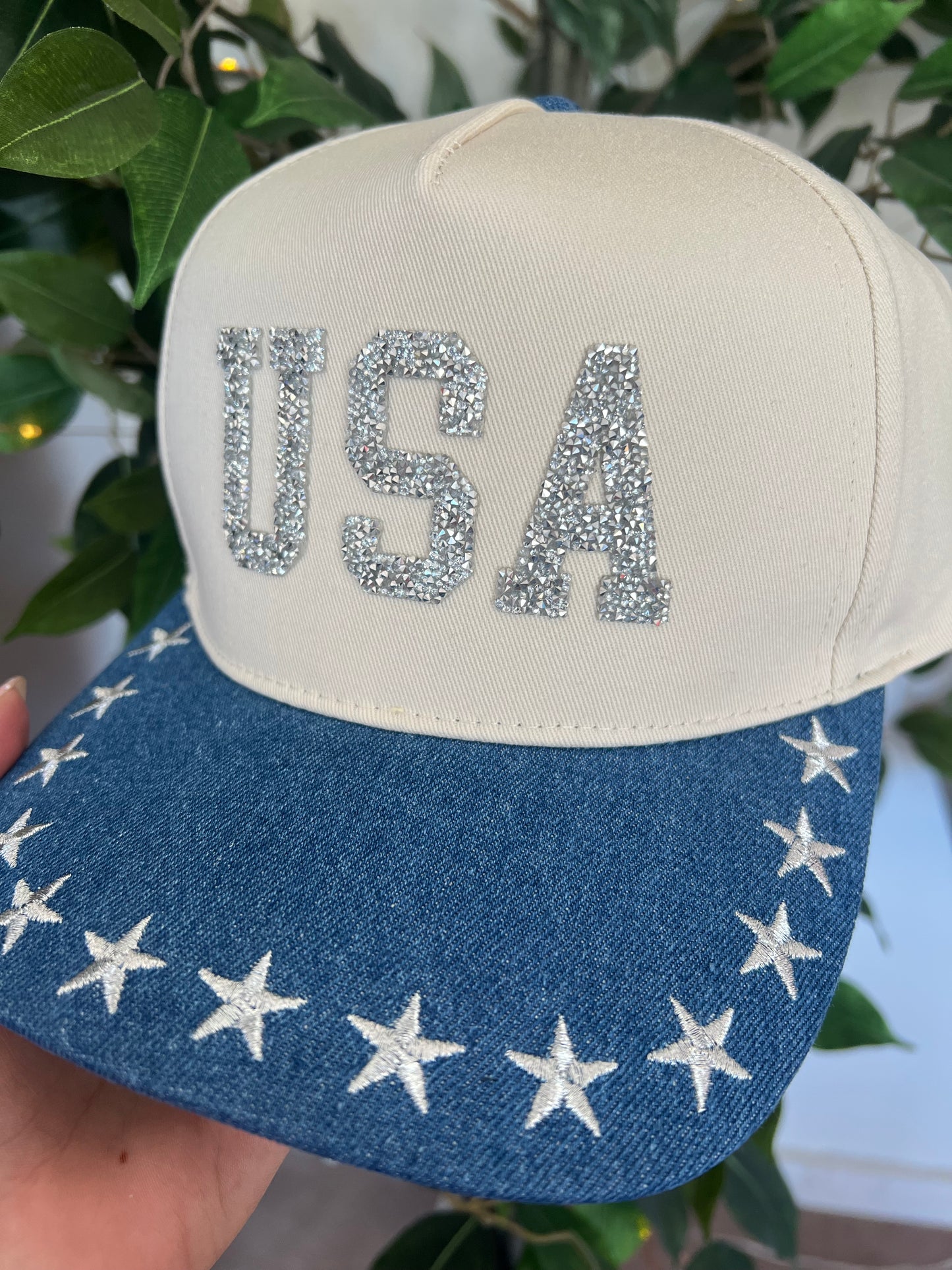 USA Star Embroidered Hat