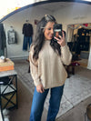 Front Seam Sweater, H Beige